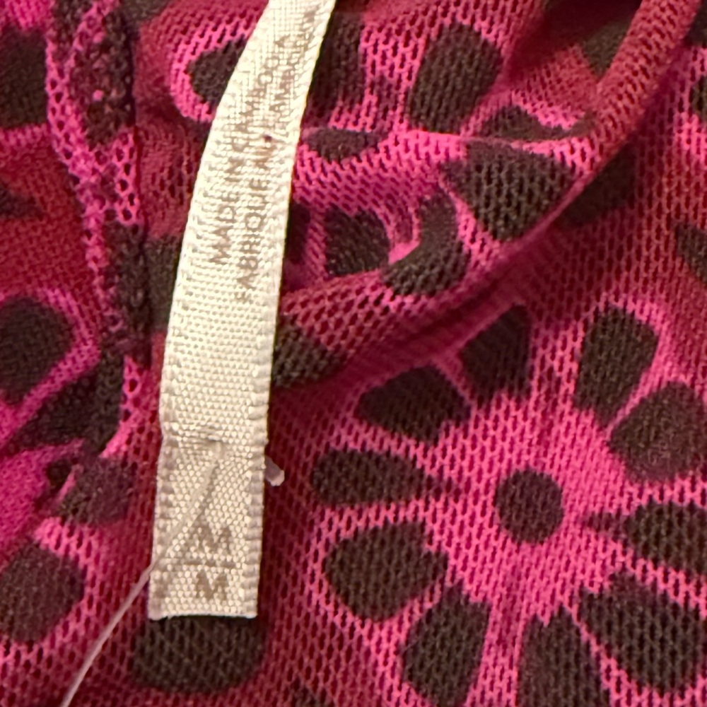 NWT $168 MSRP Free People Ruched Midi Dress - Fuchsia Combo - Size Medium - Picture 8 of 10